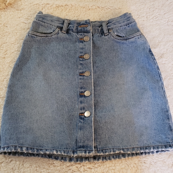 Victoria's Secret Dresses & Skirts - Mini  faded Jean skirt